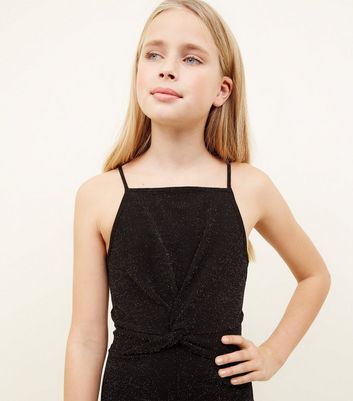 girls glitter jumpsuit