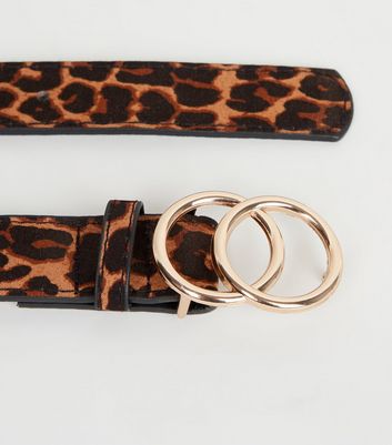 leopard print belt new look
