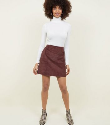 new look cord skirt