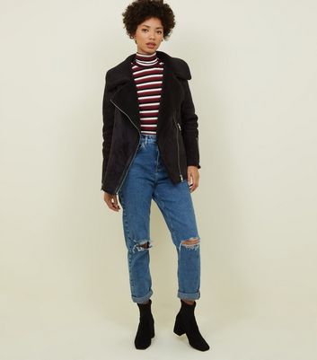 new look shearling jacket