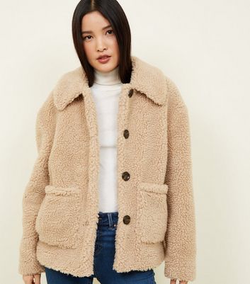 new look teddy jacket