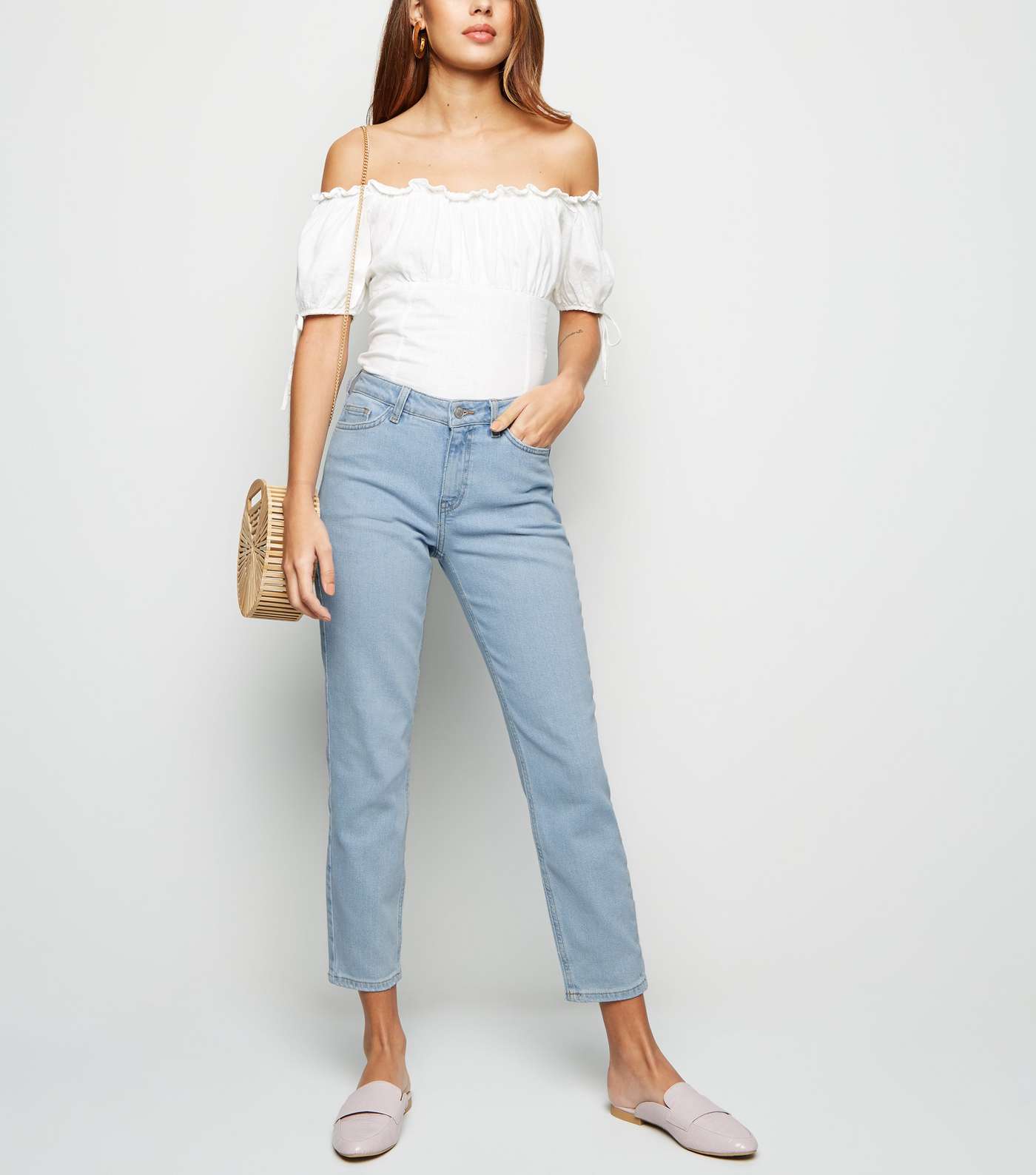 Pale Blue Relaxed Skinny Leyla Jeans