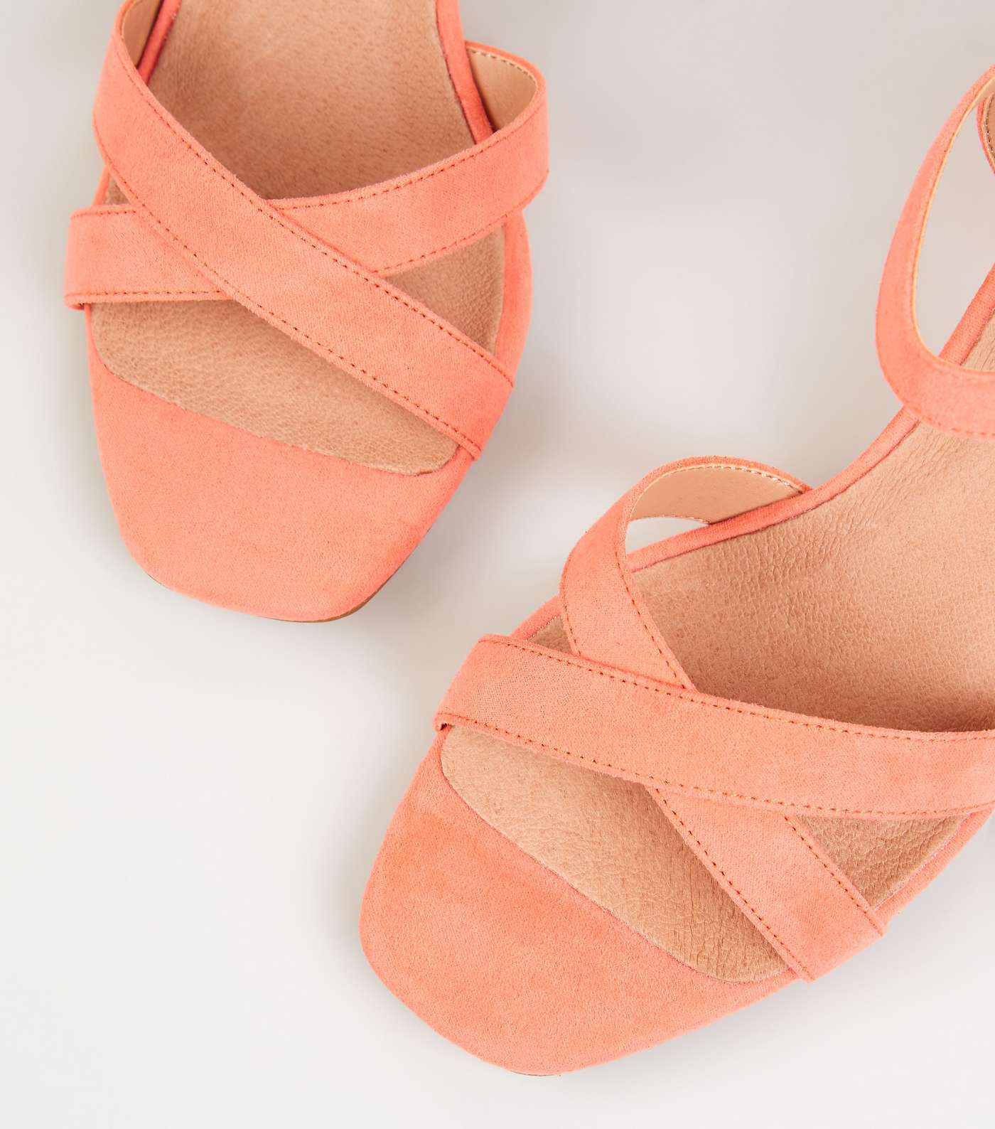 Coral Comfort Flex Low Block Heel Sandals Image 4
