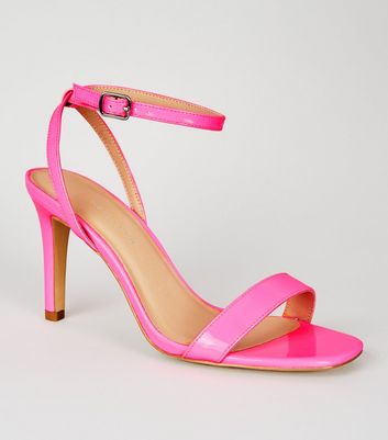 pink wedges new look