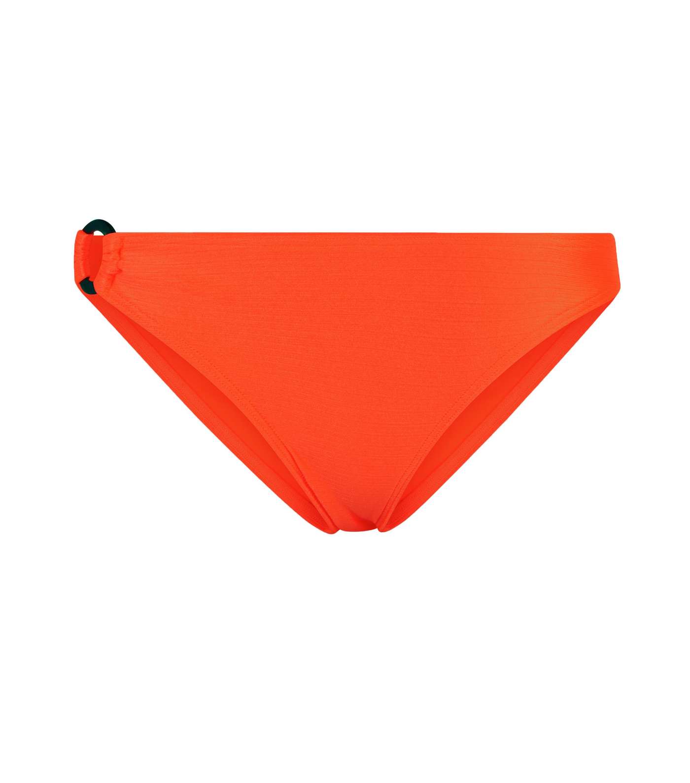 Bright Orange Neon Slinky Ring Trim Bikini Bottoms  Image 4