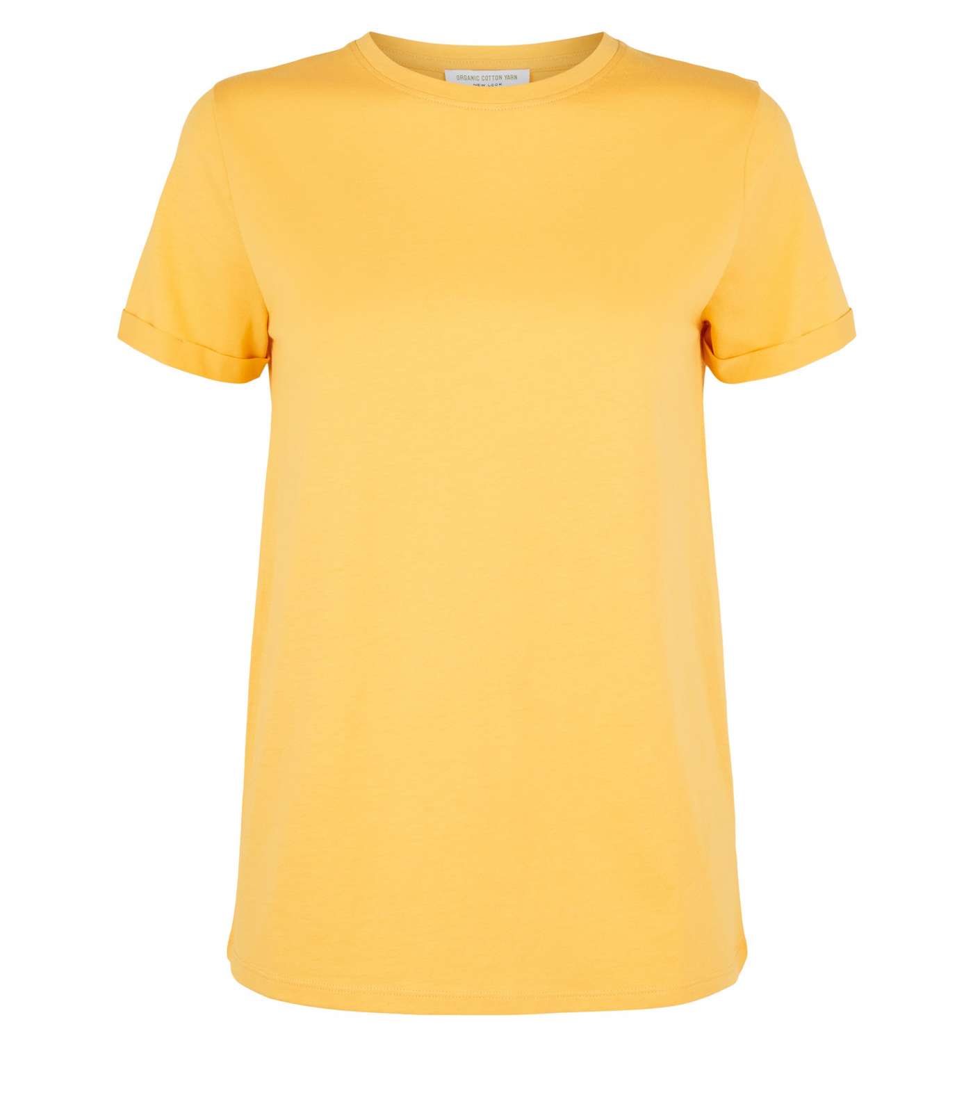 Mustard Roll Sleeve T-Shirt  Image 4