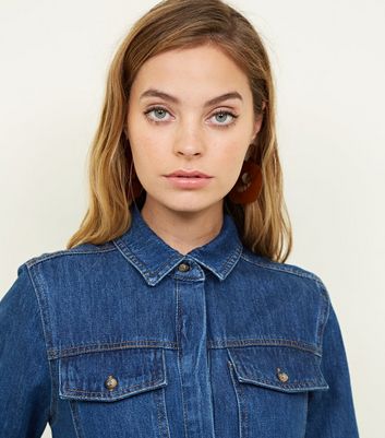 new look petite denim jumpsuit