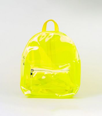sac transparent jaune