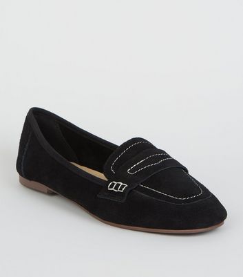 Blue Suede Contrast Stitch Loafer main image 0