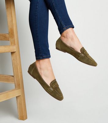 Khaki sales loafers womens