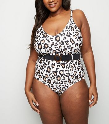 leopard print swimsuit new look