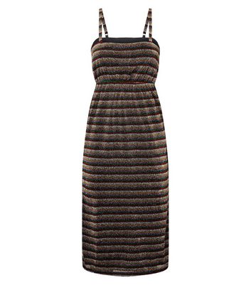 Tokyo Doll Rainbow Glitter Stripe Midi Dress New Look shop for Tokyo Doll Rainbow Glitter Stripe Midi Dress New Look at Shopo