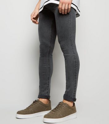 skinny washed black jeans