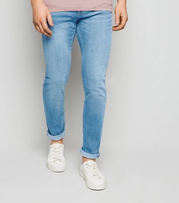 mens blue skinny stretch jeans