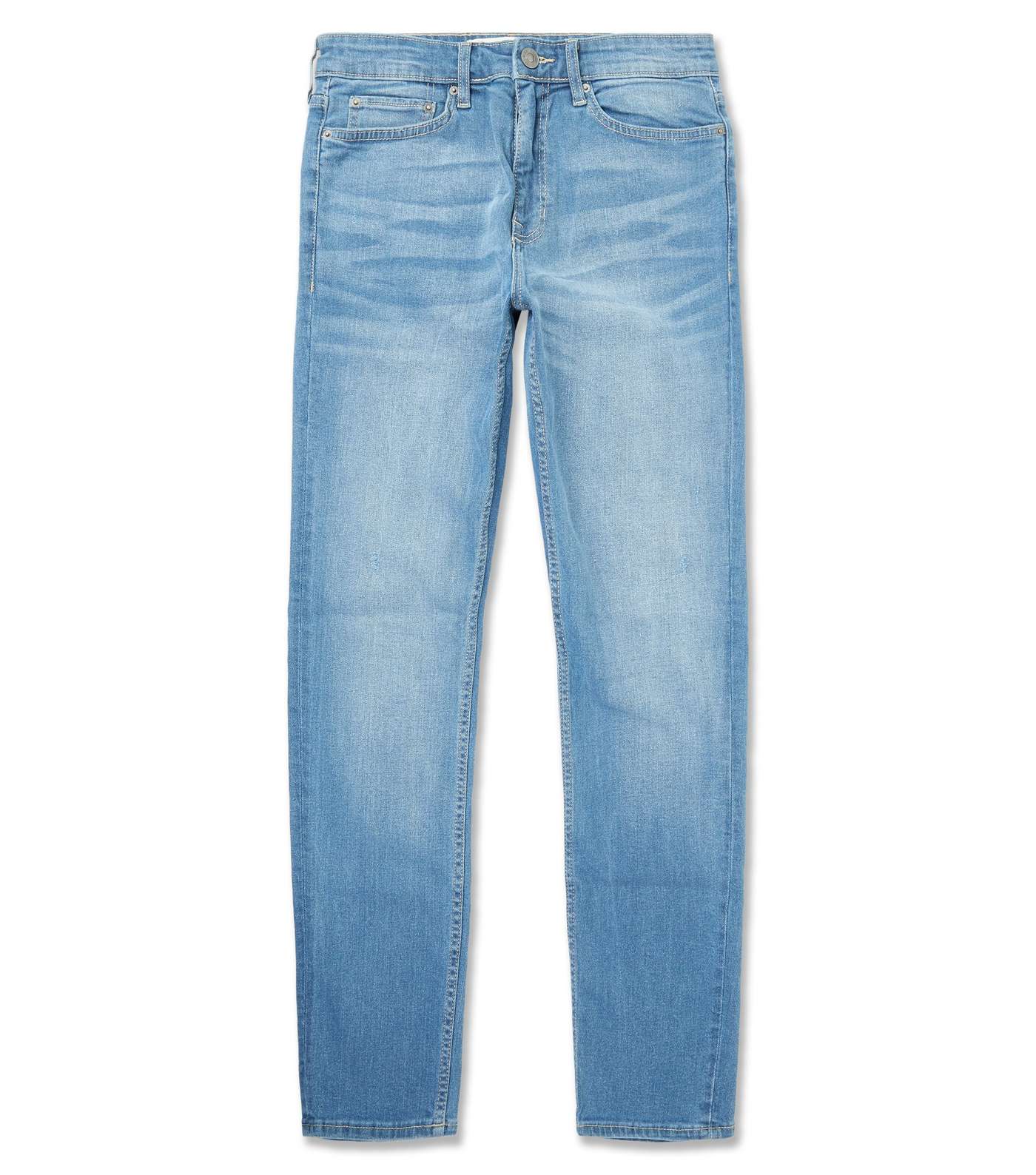 Blue Skinny Stretch Jeans  Image 4