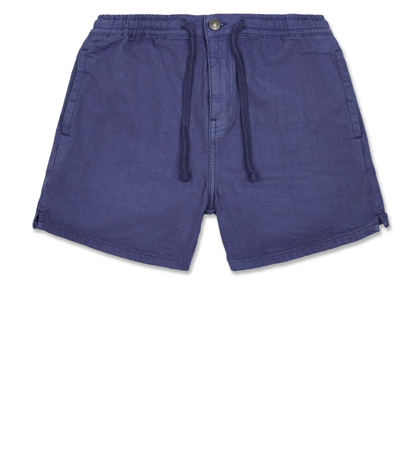Blue Drawstring Shorts Image 4