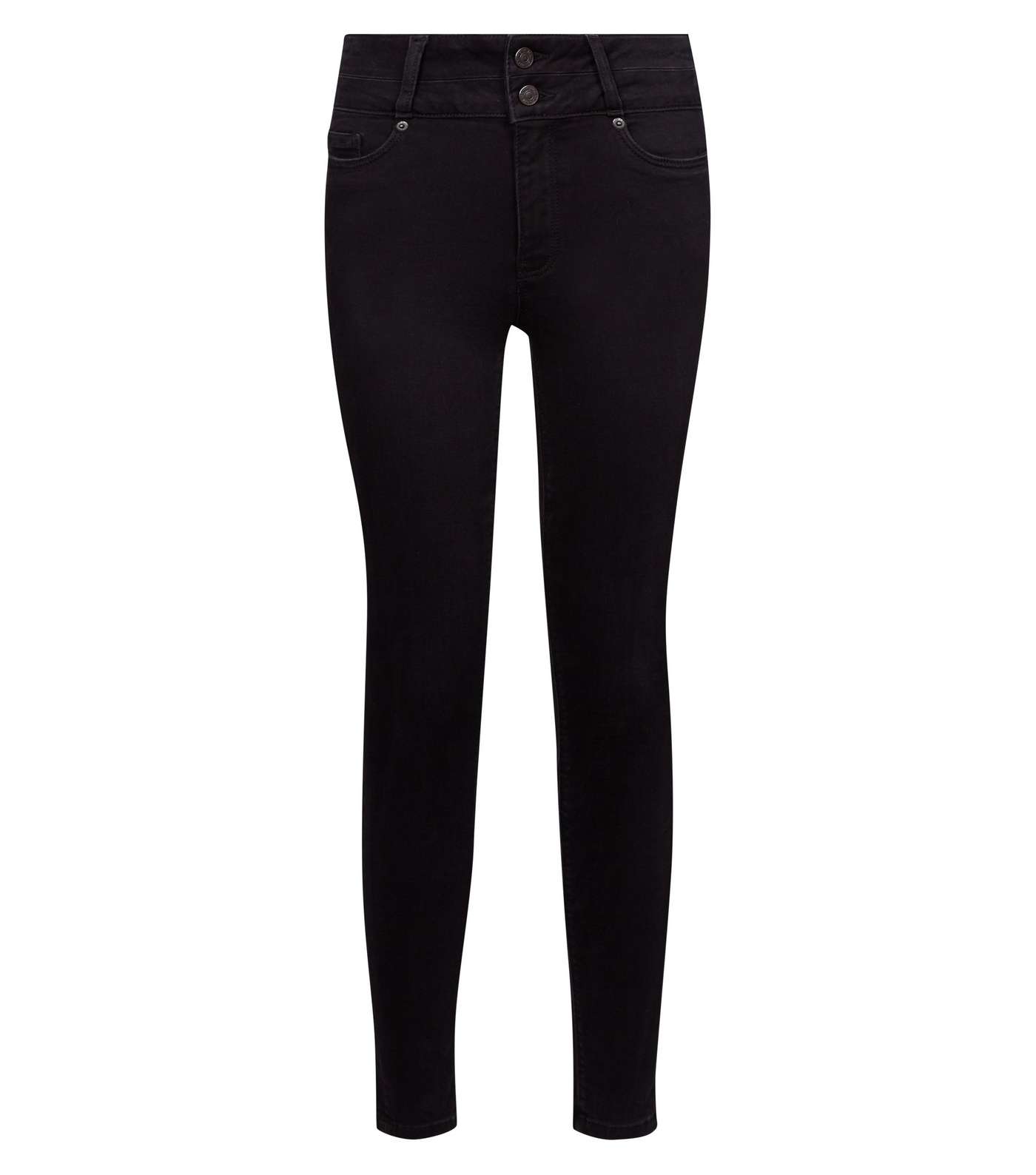 Black High Waist Skinny 'Lift & Shape' Jeans Image 4
