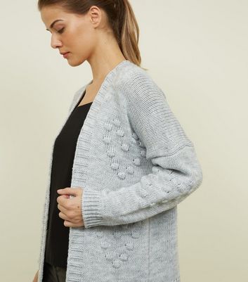 grey bobble cardigan