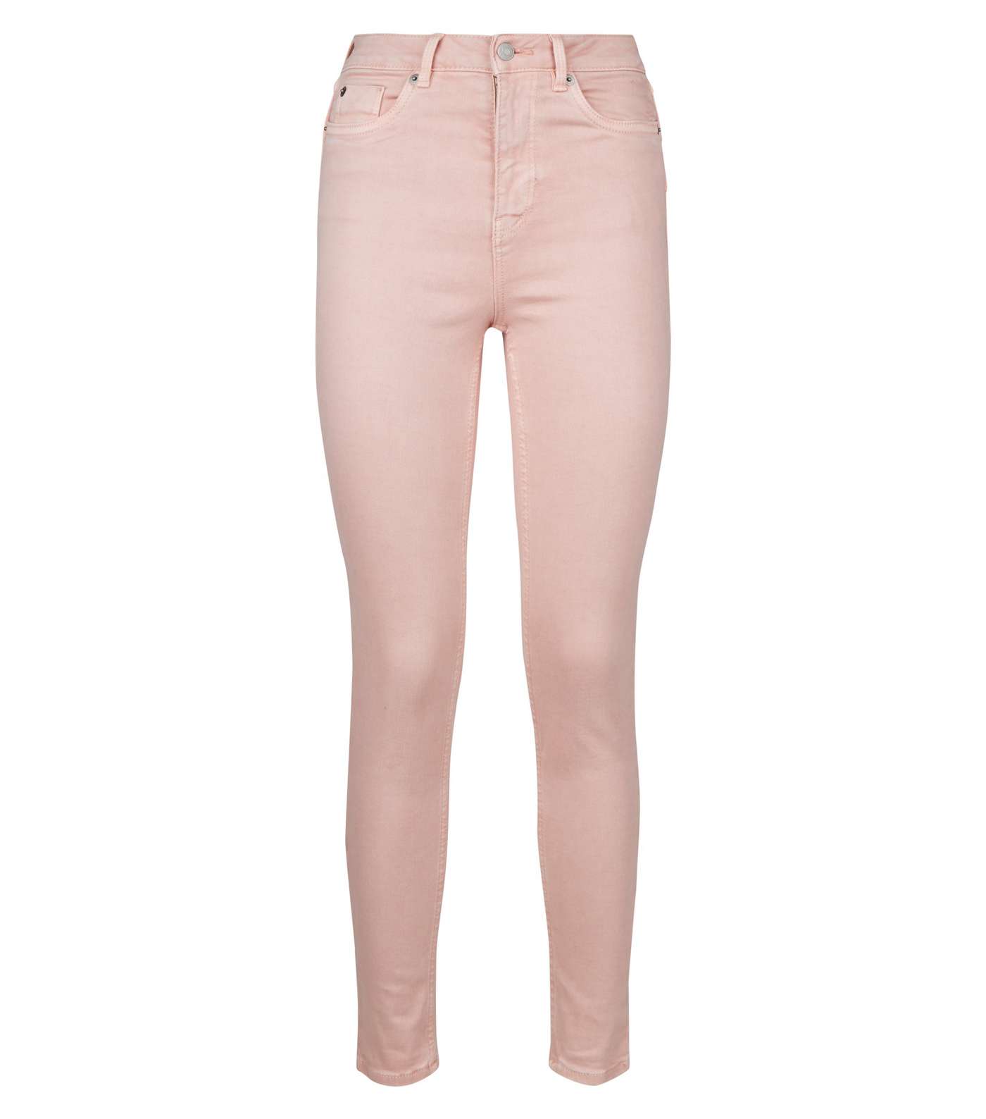 Pink High Waist 'Lift & Shape' Skinny Jeans Image 4