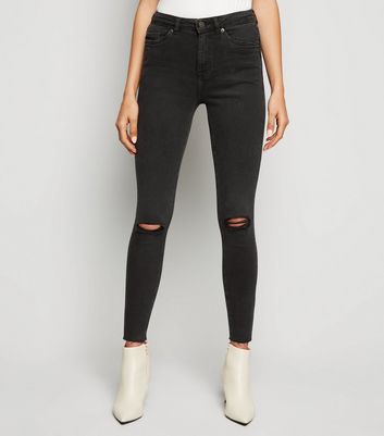 New Look Womens Lift and Shape Ripped Skinny Jeans