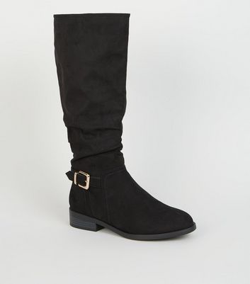 wide fit slouch boots