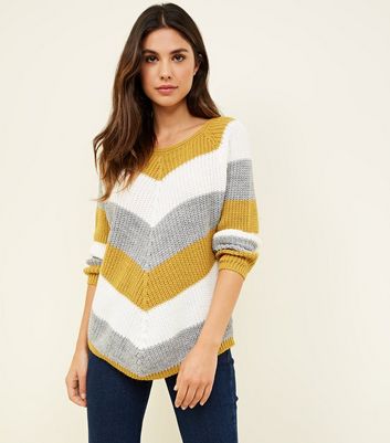 New look chevron jumper hotsell