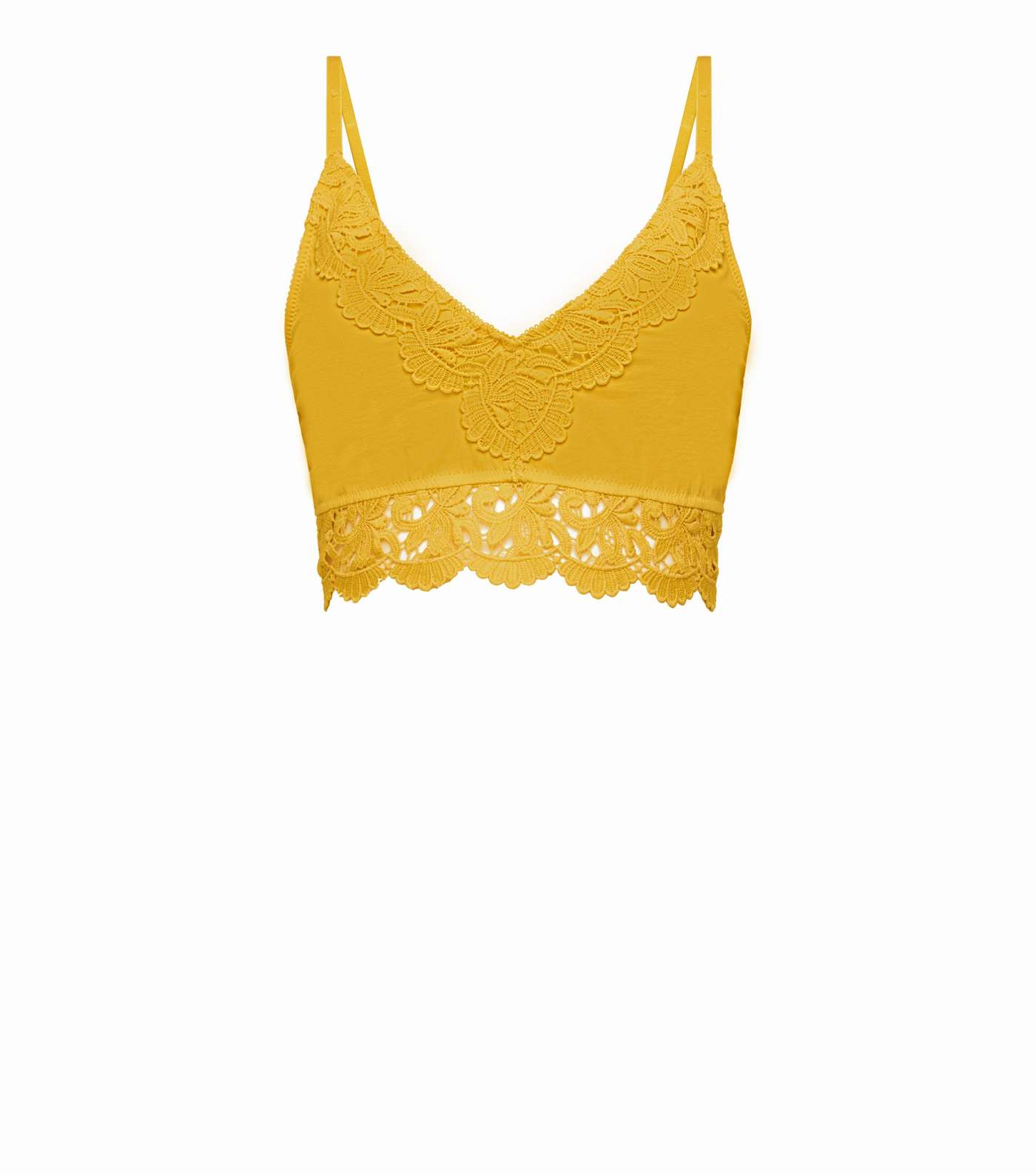 Yellow Crochet Bralette  Image 4