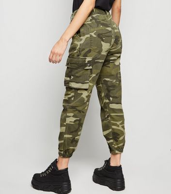 petite camo trousers