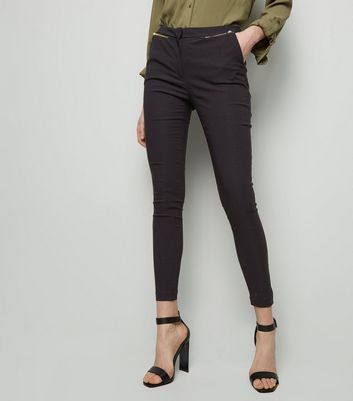 womens navy slim leg trousers