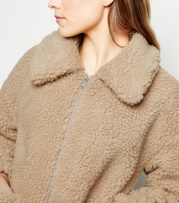 new look teddy coat petite