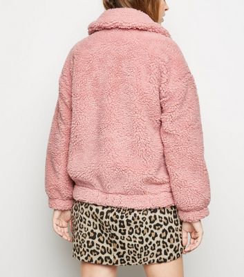 Pink sales teddy bomber