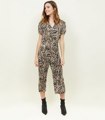 zebra print jumpsuit