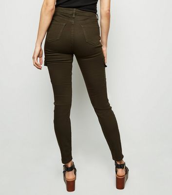 khaki skinny jeans size 18