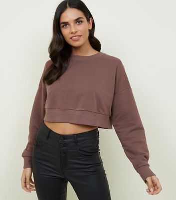 crop top hoodie new look