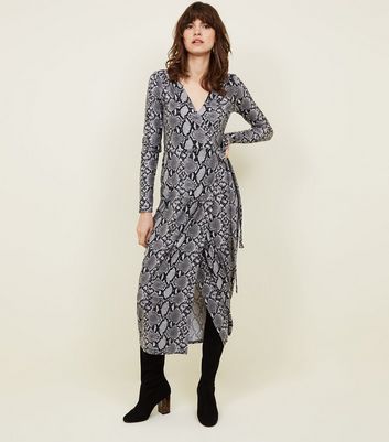 new look snake print dress