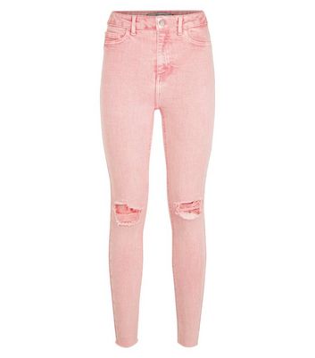 pink jeans new look