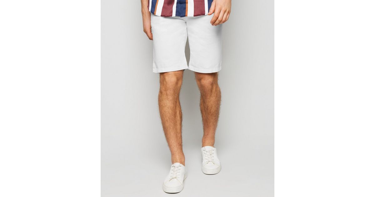 White Chino Shorts New Look