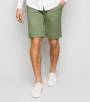 Olive Chino Shorts New Look