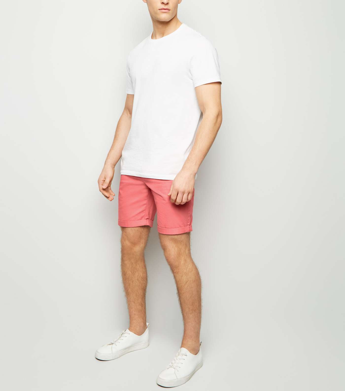 Mid Pink Chino Shorts Image 2