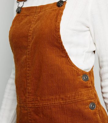 Tan cord pinafore dress cheap