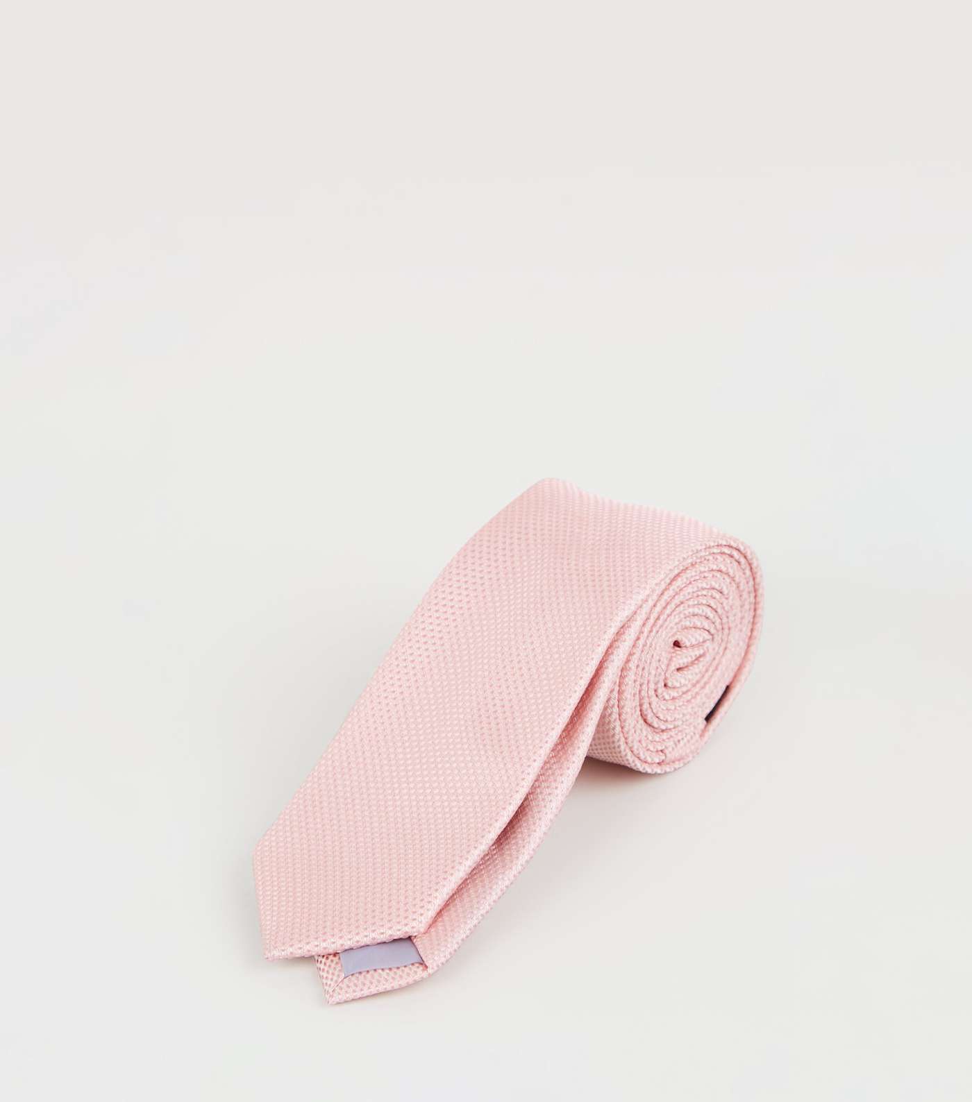 Mid Pink Recycled High Shine Skinny Tie Image 3