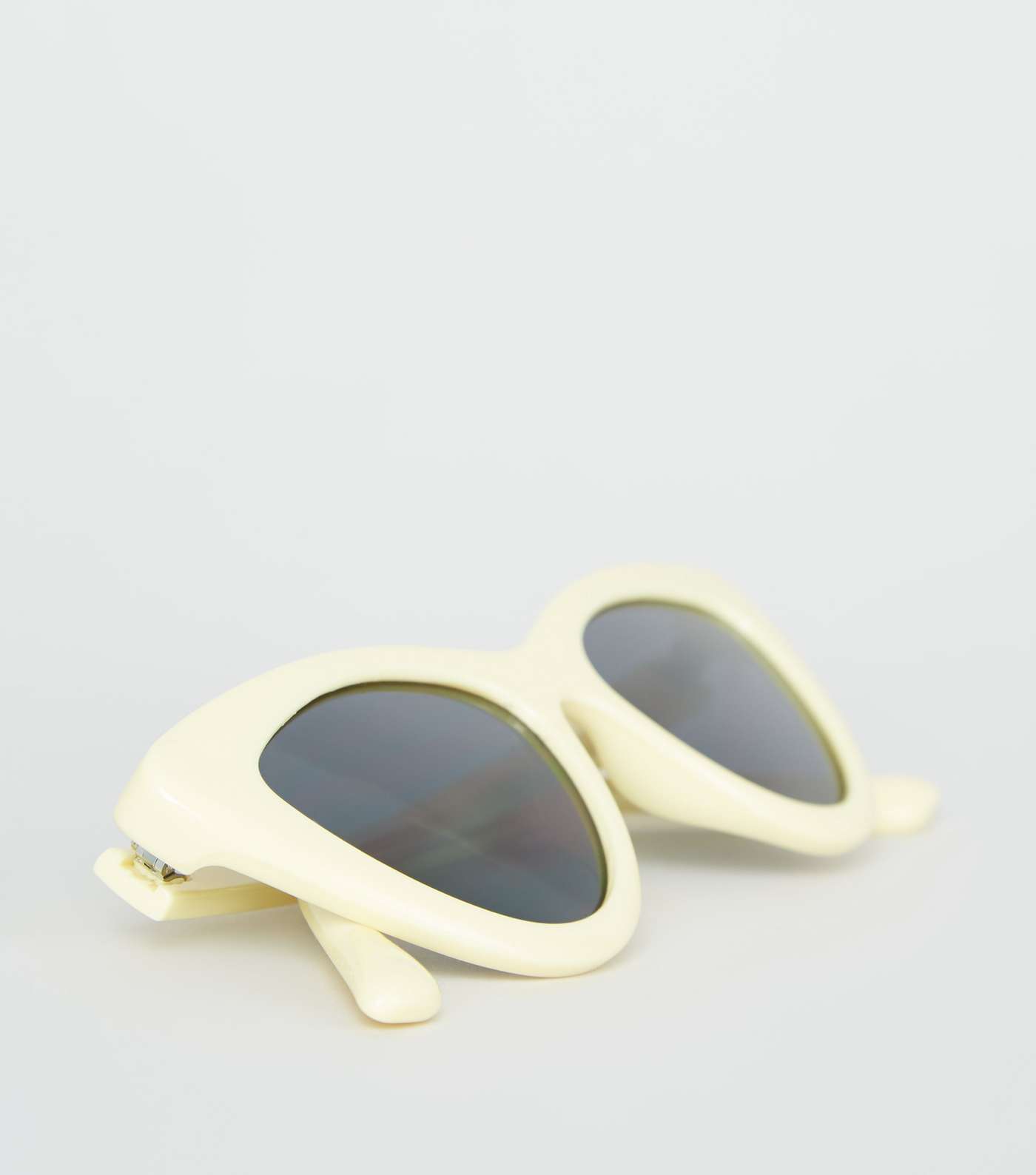 Pale Yellow Cat Eye Sunglasses  Image 4