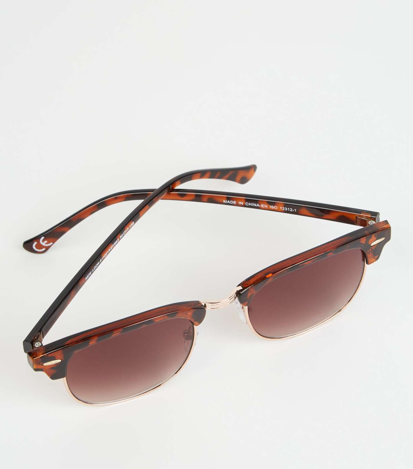 Dark Brown Classic Style Sunglasses Image 3