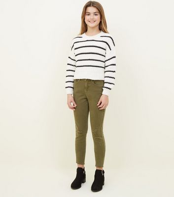 girl khaki skinny jeans