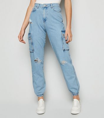 new look denim joggers