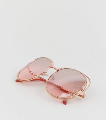 Rose gold t store bar sunglasses