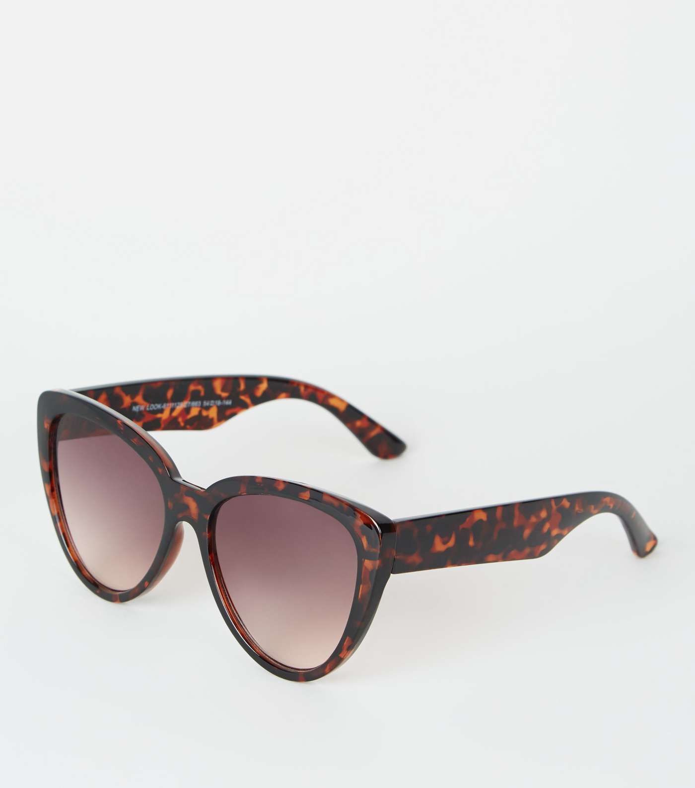 Dark Brown Oversized Cat Eye Sunglasses 