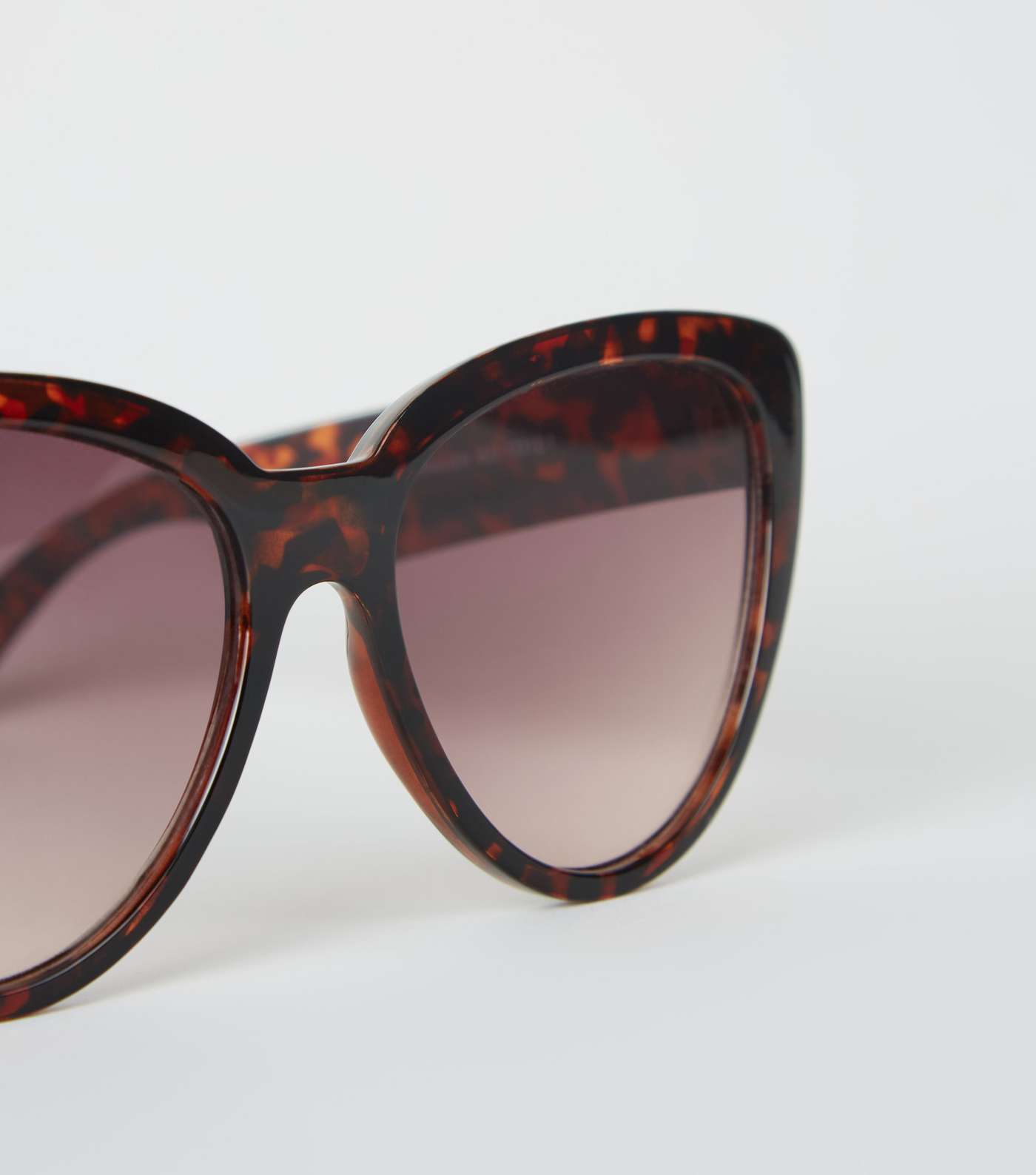 Dark Brown Oversized Cat Eye Sunglasses  Image 3