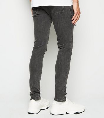 gray stretch jeans