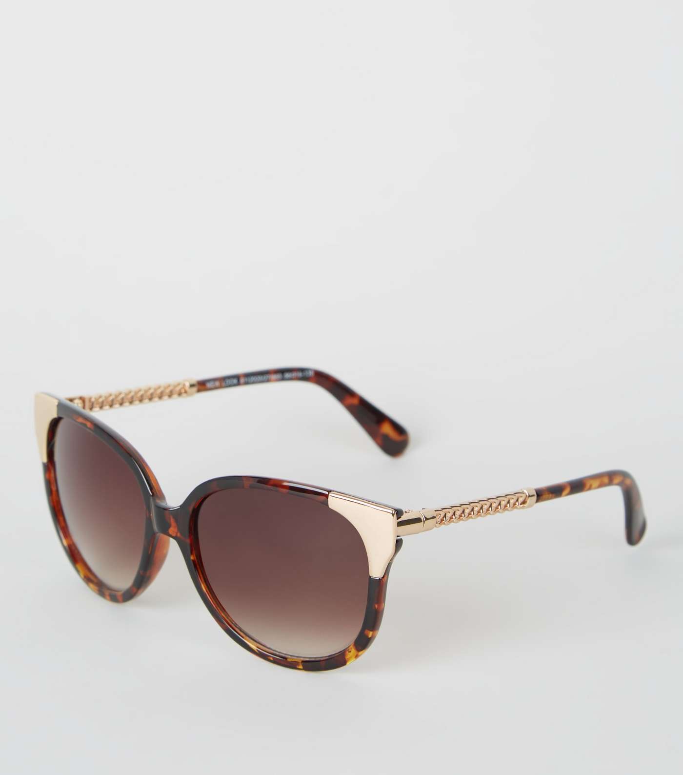 Dark Brown Tortoiseshell Print Sunglasses